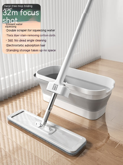 Hand Wash-free Large Flat Rotating Mop Household