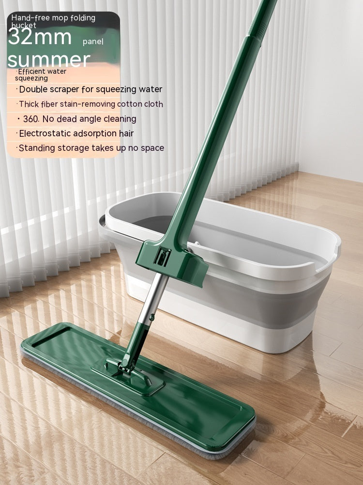 Hand Wash-free Large Flat Rotating Mop Household