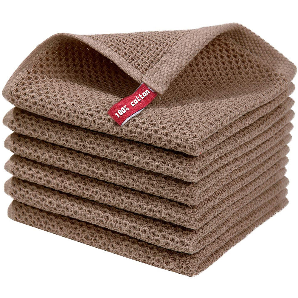 Cotton Honeycomb Absorbent Thickened Cleaning Cloth Dishcloth