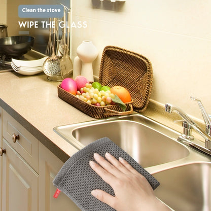 Cotton Honeycomb Absorbent Thickened Cleaning Cloth Dishcloth