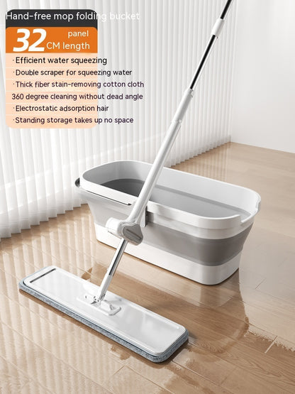 Hand Wash-free Large Flat Rotating Mop Household