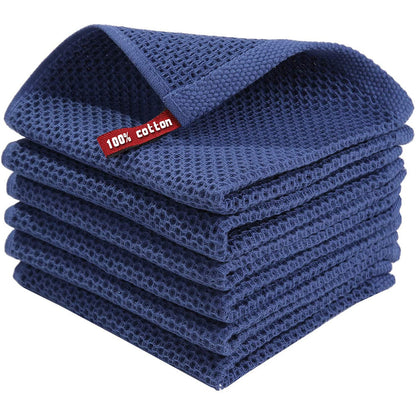 Cotton Honeycomb Absorbent Thickened Cleaning Cloth Dishcloth