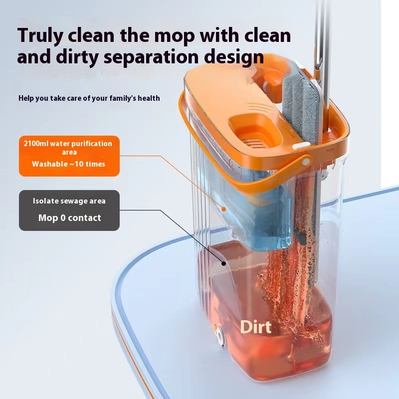 Clean Dirt Separation Flat Mop Household Mopping Gadget