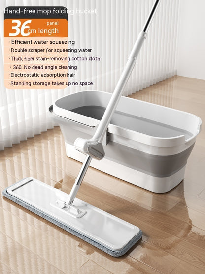 Hand Wash-free Large Flat Rotating Mop Household