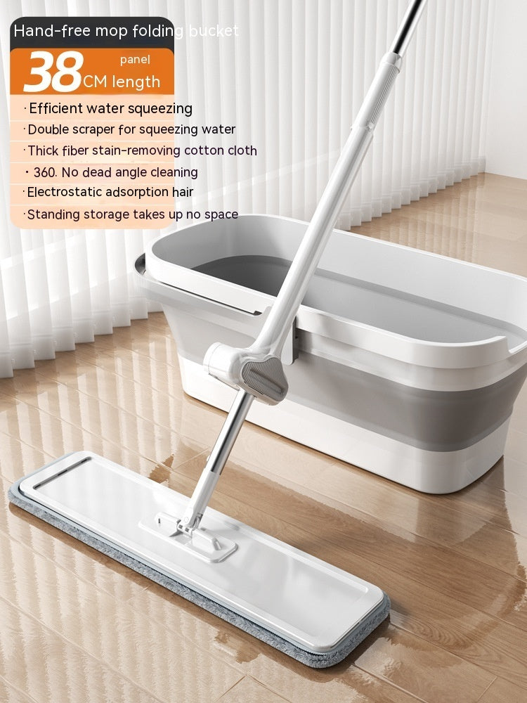 Hand Wash-free Large Flat Rotating Mop Household