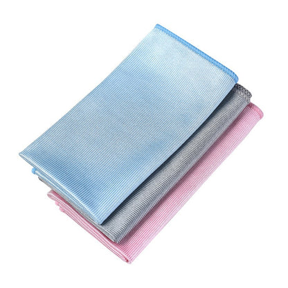 Microfiber glass cleaning towel