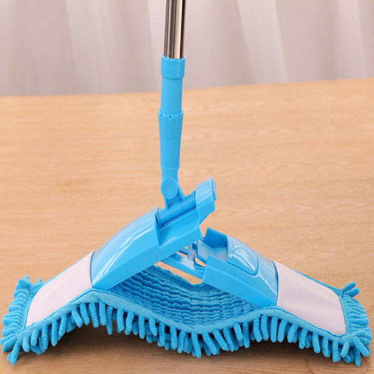 Flat Mop Chenille Mop Wet And Dry Lazy Stainless Steel Telescopic