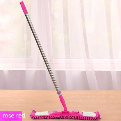 Flat Mop Chenille Mop Wet And Dry Lazy Stainless Steel Telescopic