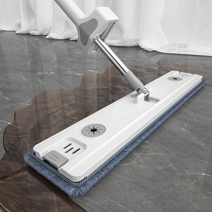 Household Large Absorbent Hands-free Wash Wet And Dry Flat Mop