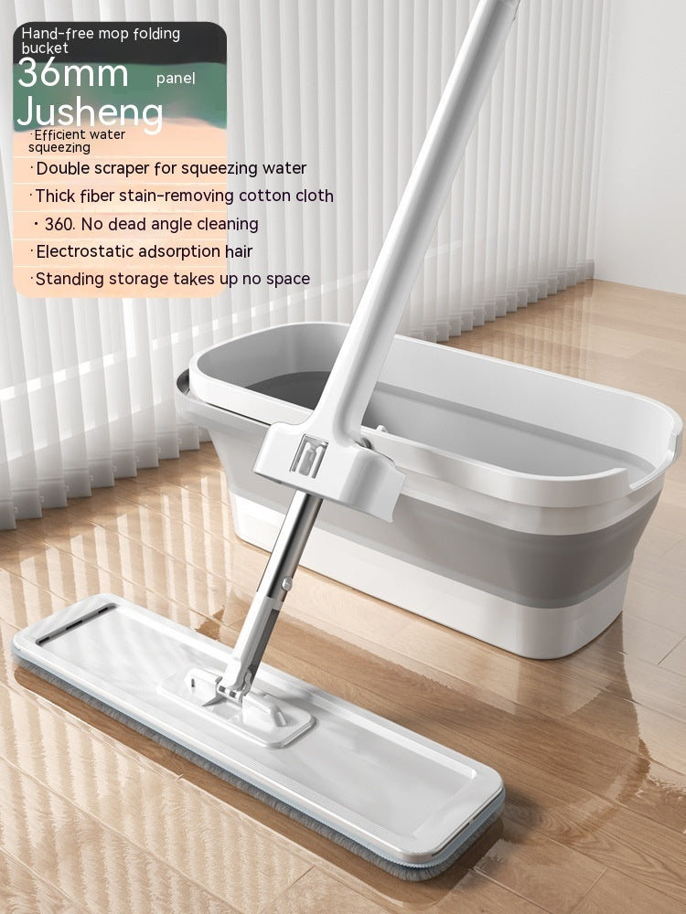 Hand Wash-free Large Flat Rotating Mop Household