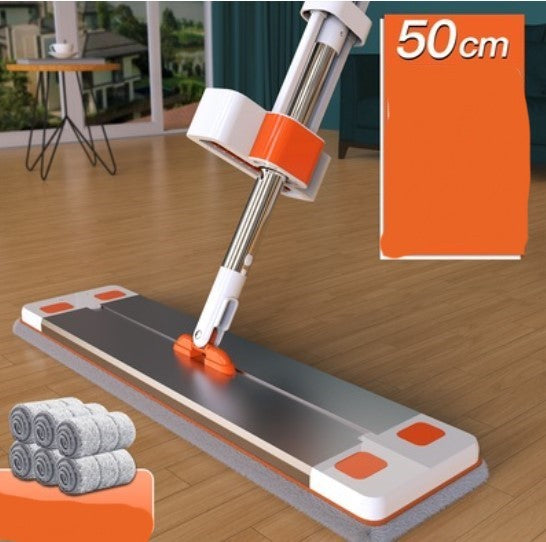 Aluminum Alloy Flat Mop Free Hand Wash Oversized 60cm Household