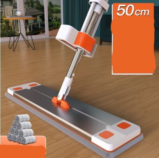 Aluminum Alloy Flat Mop Free Hand Wash Oversized 60cm Household