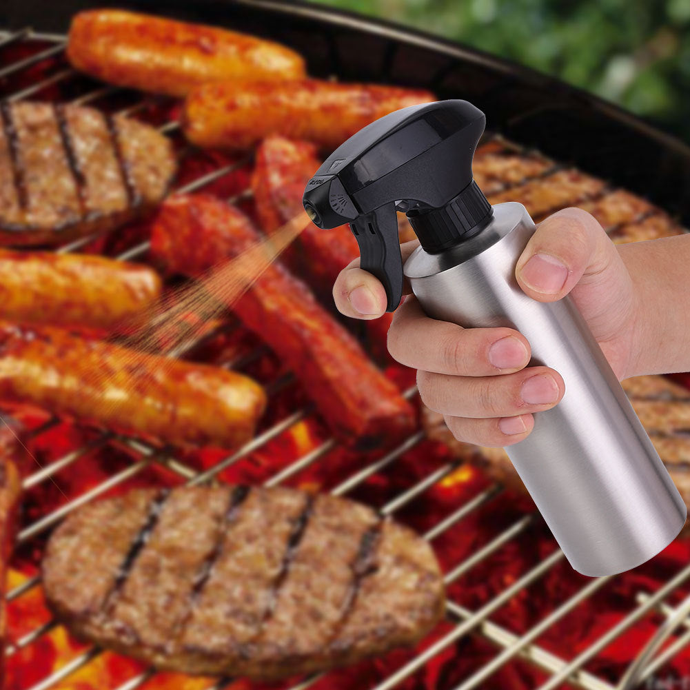 Kitchen 304 Stainless Steel Oil Sprayer Dispenser Olive Oil Spray Bottle Cooking Barbecue Tool