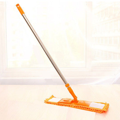 Flat Mop Chenille Mop Wet And Dry Lazy Stainless Steel Telescopic